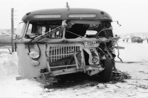 Bilde av Møteulykke Framnesveien i 1962